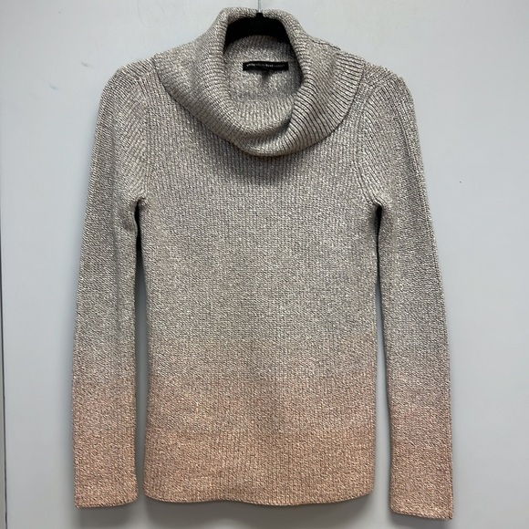 White House Black Market Women’s Ombré Sparkle Cowl Neck Sweater - Picture 1 of 6